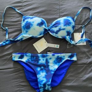Women’s Blue Tie-Dye Bikini